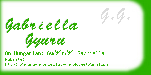 gabriella gyuru business card